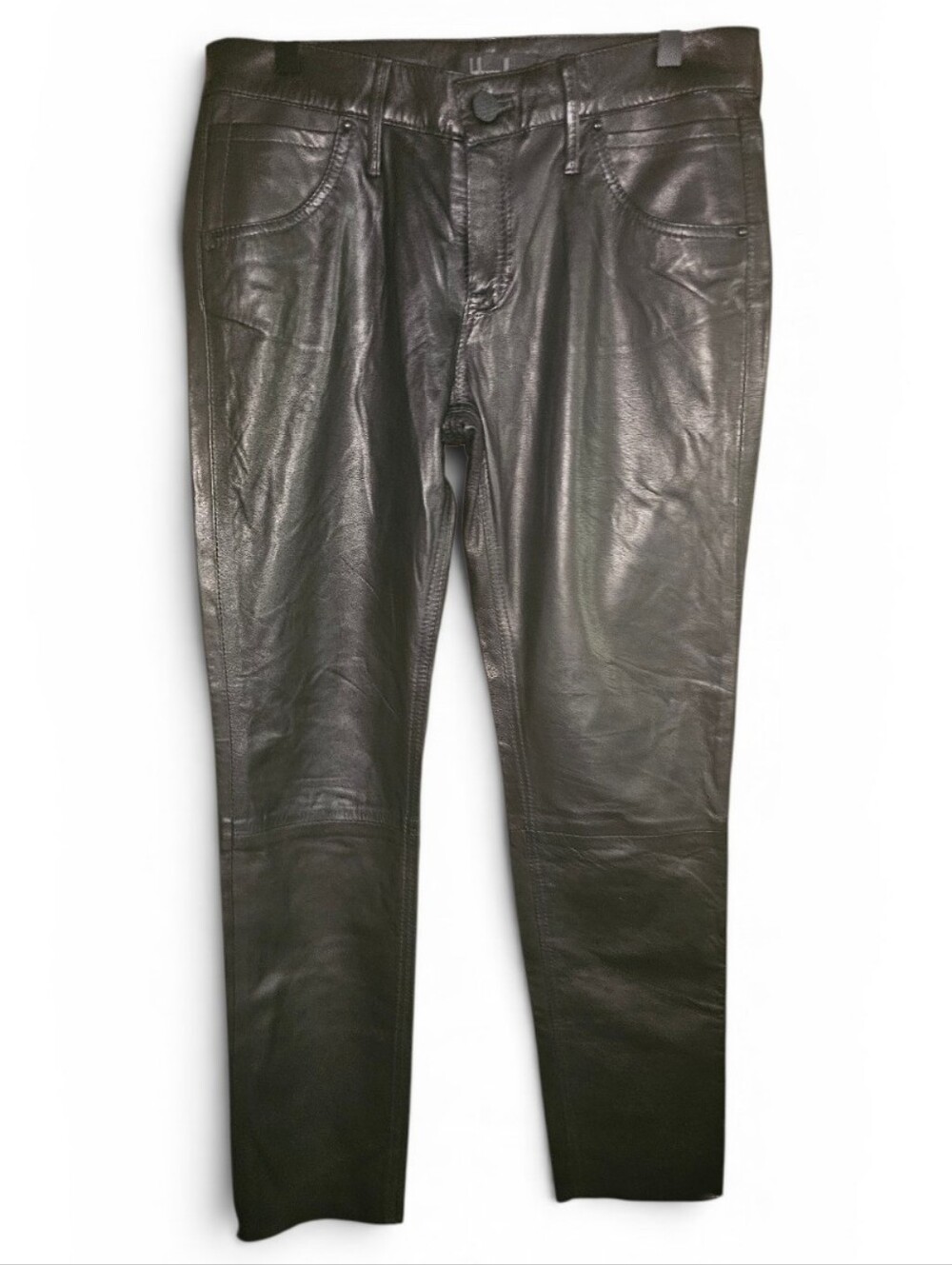 KELLY WEARSTLER Black Faux Leather Pants
